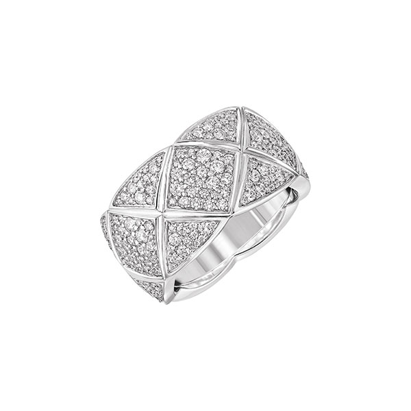 Coco Crush white gold and diamond ring